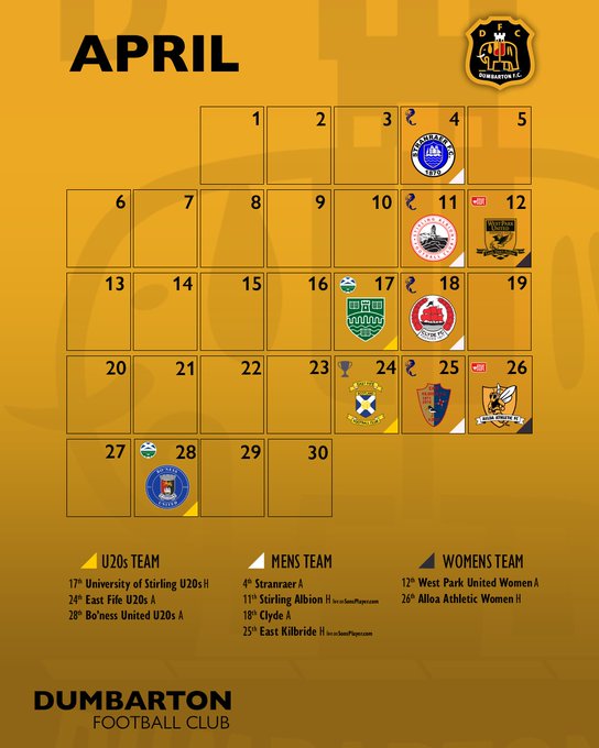 Monthly Fixtures