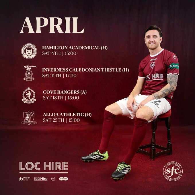 Monthly Fixtures